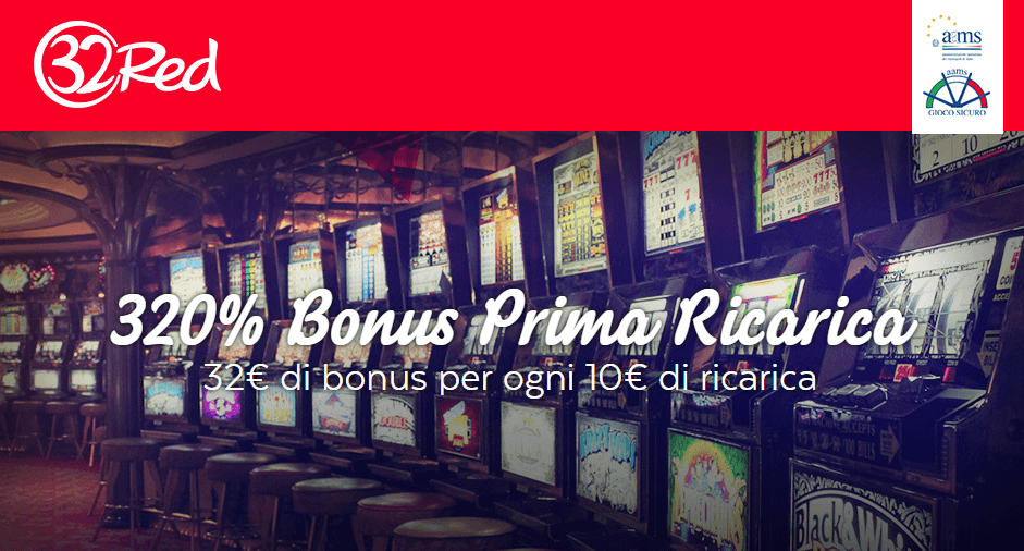 32Red Casino Bonus di Benvenuto