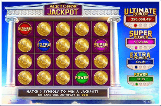 Age Of The Gods King Of Olympus Slot Machine Jackpot Progressivo