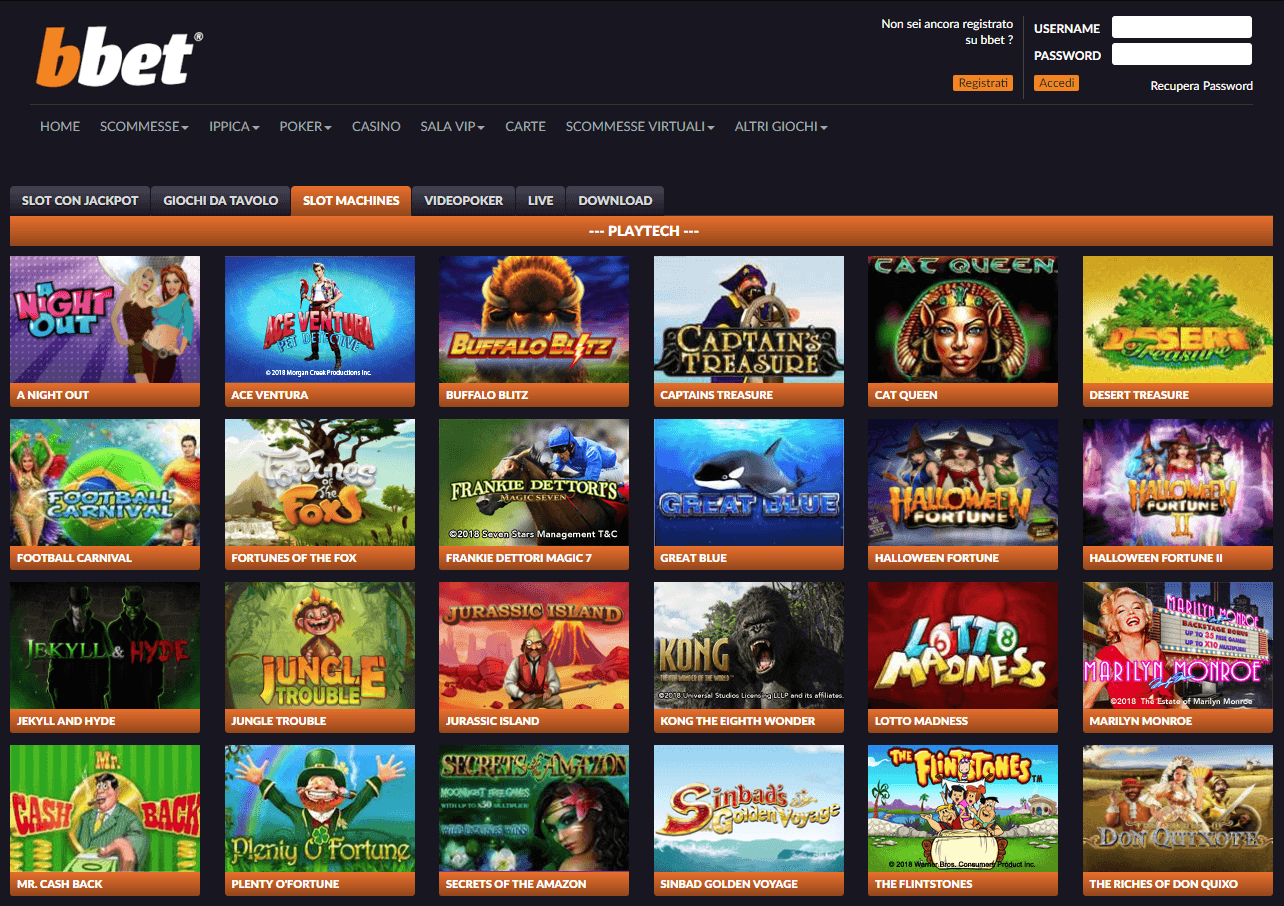 Bbet Casino Giochi Slot