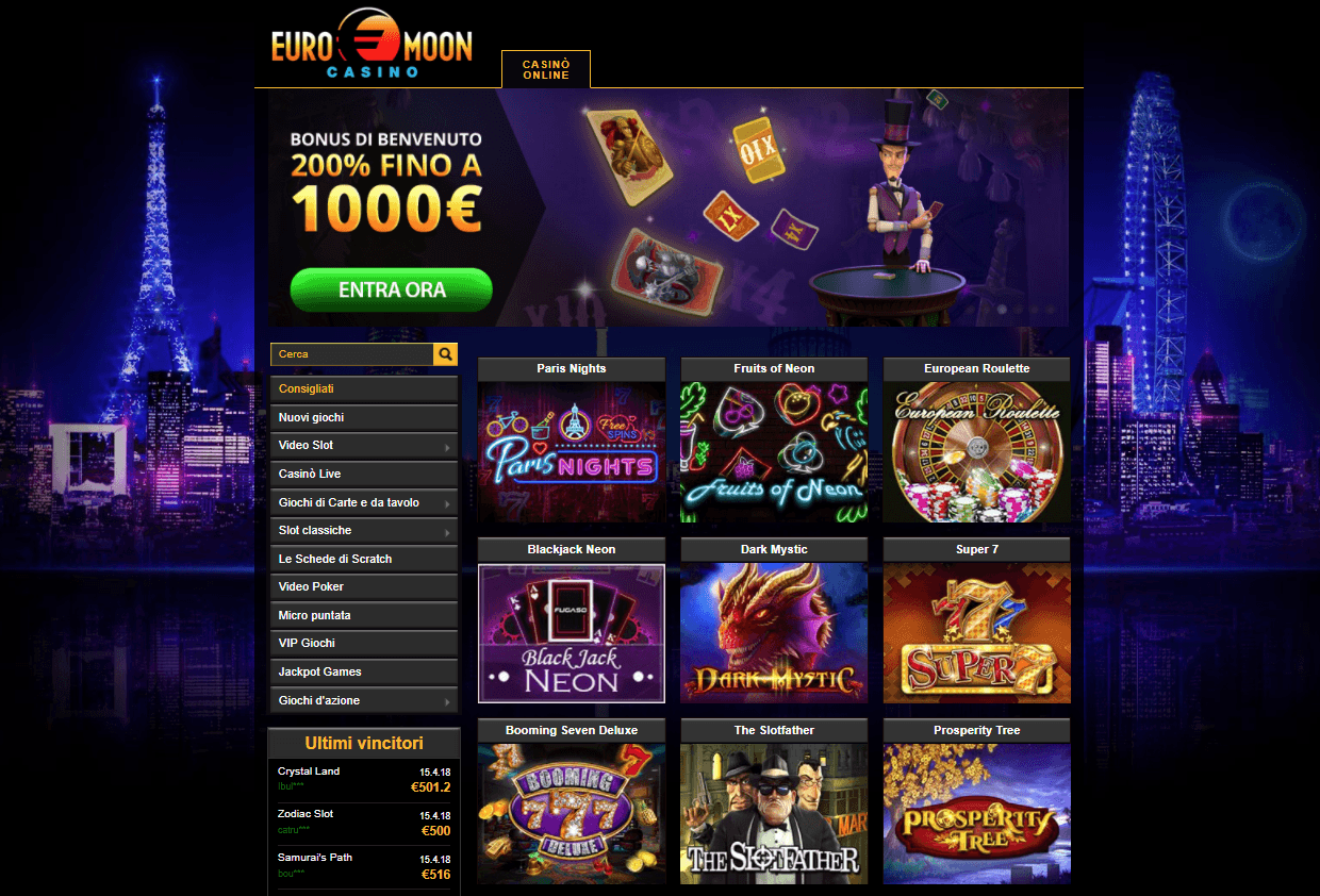 Euromoon Casino Giochi Slot