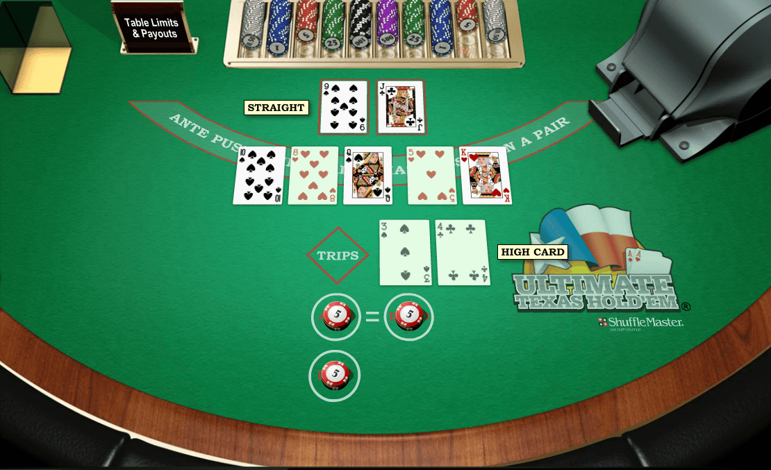 texas holdem single player online video game