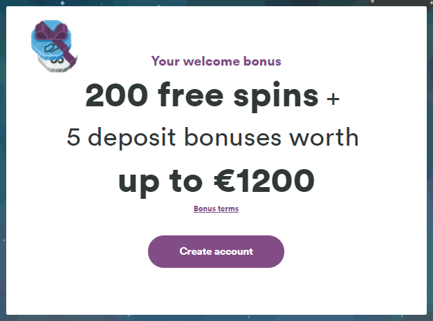 Casumo Casino Bonus di Benvenuto