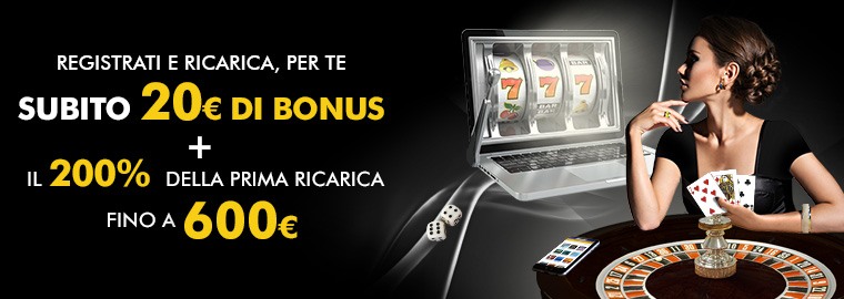 Lottomatica Casino Bonus di Benvenuto