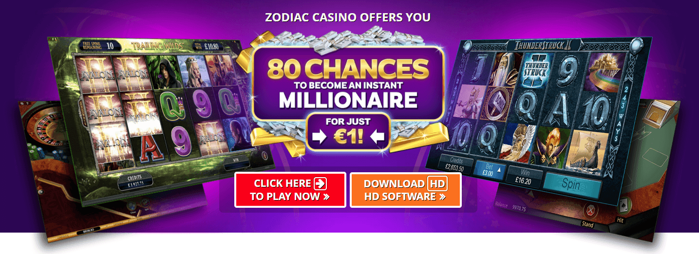 Zodiac Casino Bonus di Benvenuto